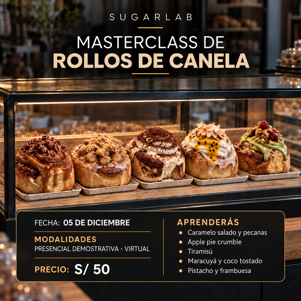 Rollos de canela · 5 de diciembre de 2026